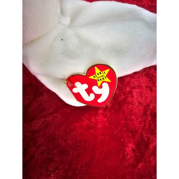 1996 Seamore the Seal Ty Beanie Baby 4029- 4th Gen Red Heart Hang Tag Gray White - Picture 3 of 7